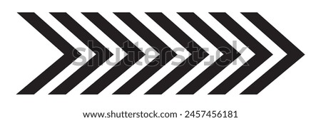 Arrow icons group. Set of black arrows symbols with blend effect. Chevron symbols. Vector isolated on white background.1