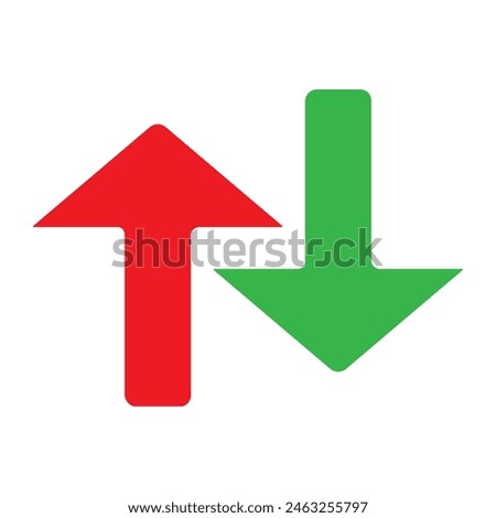 up and down arrows icon vector