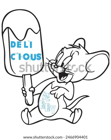 cartoon tom and jerry t-shirt design