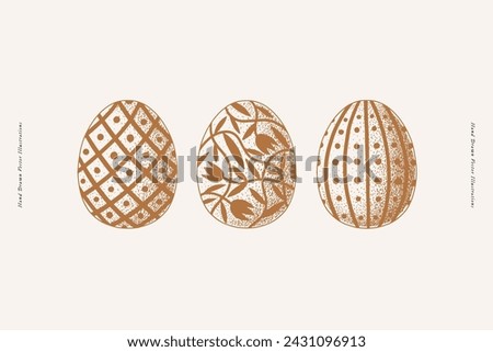 Similar – Image, Stock Photo painted Easter Eggs various colors on black background