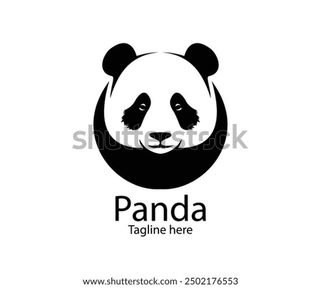 panda logo, panda vector, panda illustration, animal logo, logos