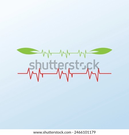 Heartbeat, heart rate line, ECG or EKG concept. Animation depicting pulse, rhythm, frequency and life signal 