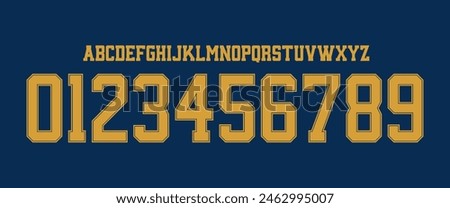 team vector font 2019 - 2020 sports style font kit. real madrid font. sports style letters and numbers for soccer team on away jersey background.