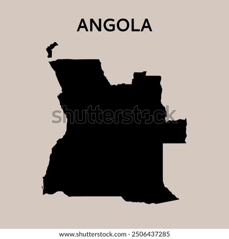 Angola map. Abstract design, vector illustration	