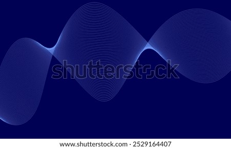 abstract background with wave of flowing dots array, digital futuristic illustration