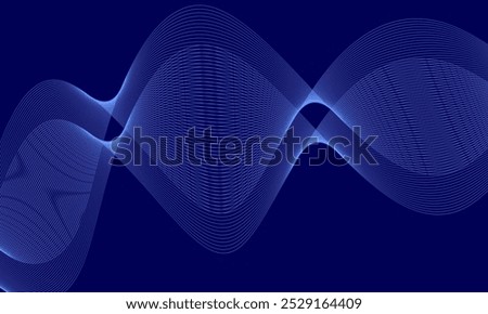 abstract background with wave of flowing dots array, digital futuristic illustration