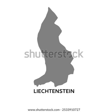 Simple map of Liechtenstein. map vector	