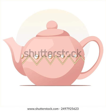 Teapot illustration. Perfect for teapot party