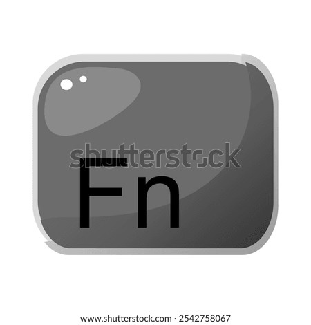 Fn key button vector illustration