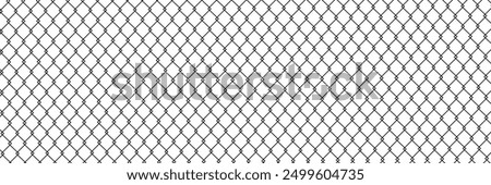 Steel wire chain link fence seamless pattern. Metal lattice with rhombus, diamond shape silhouette. Grid fence background.