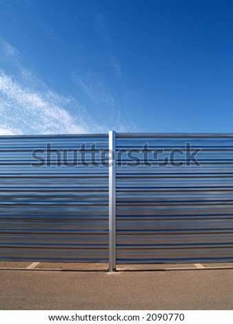 Metallic fence;vertical
