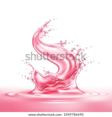 berry pink splash