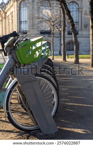 Similar – Image, Stock Photo Rental bikes during the winter break