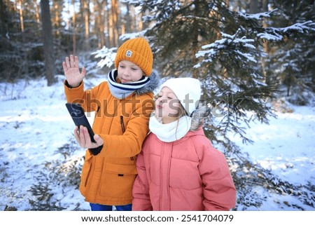 Similar – Image, Stock Photo Smile despite cold