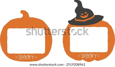 spooky pumpkin name tag halloween 