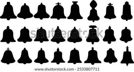 Christmas Bell vector illustration white background Christmas jingle bells clip art, clipart Christmas bells holly, Christmas tree clip art outline. This cli