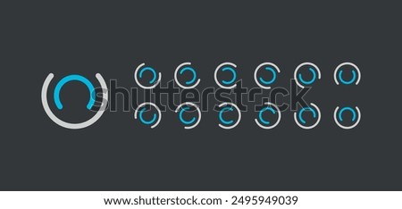 Loading load buffer icon spinner sprite sheet rotation web game ui download upload design html css design