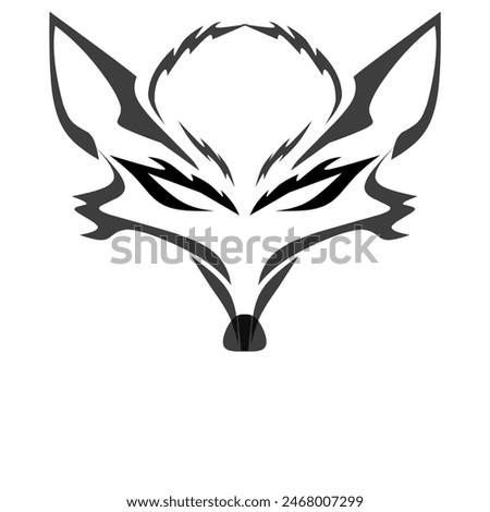 This image a logo of head fox design 