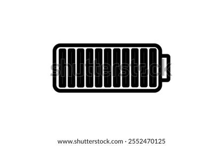 Battery load icon, vector illustration.