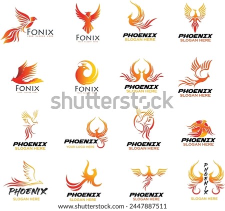 Phoenix Logo designs template vector illustration