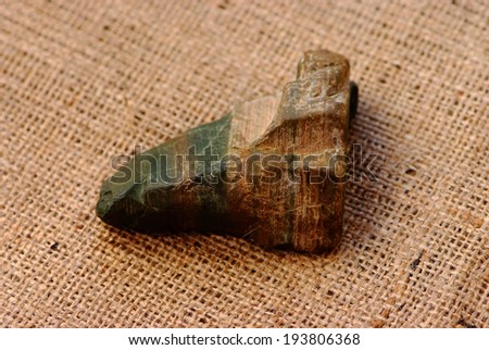 A stone age tool  of jasper