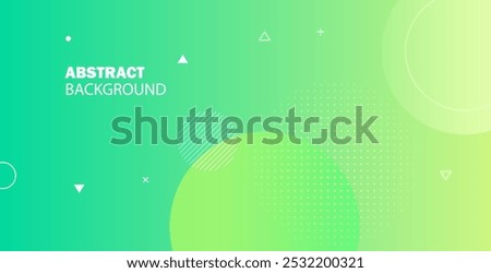 Light yellow and green abstract geometric background with gradient colors and circular shapes. Perfect for modern designs, posters, banners, wallpapers, and digital projects.