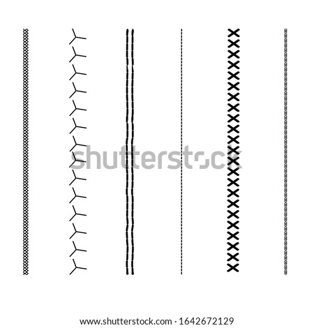 Stitching Brush Assorted Fashion Templates