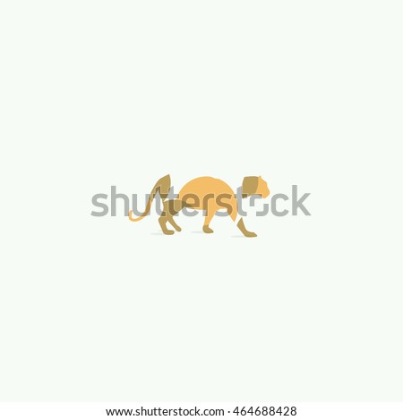 Panther logo, colorful leopard or tiger vector