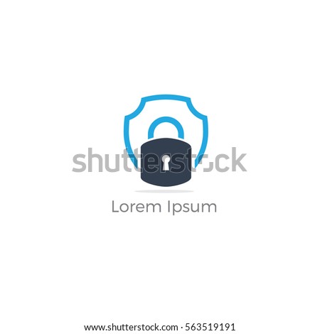 Padlock vector icon.  Security icon.