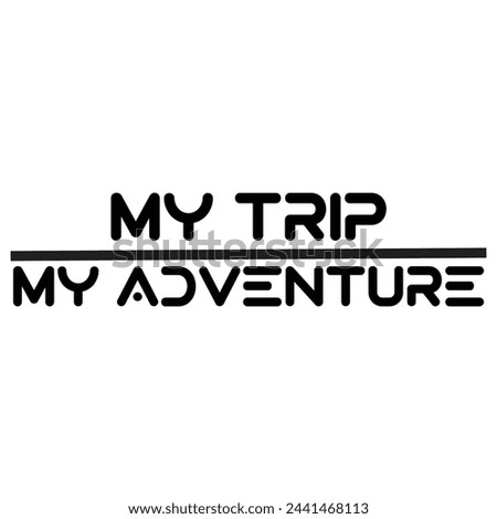 Simple my trip my adventure logo design