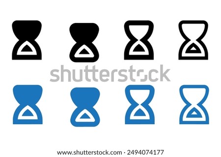 hourglass icon isolated sign symbol vector illustration - Collection of high quality black style vector icons on white background.
