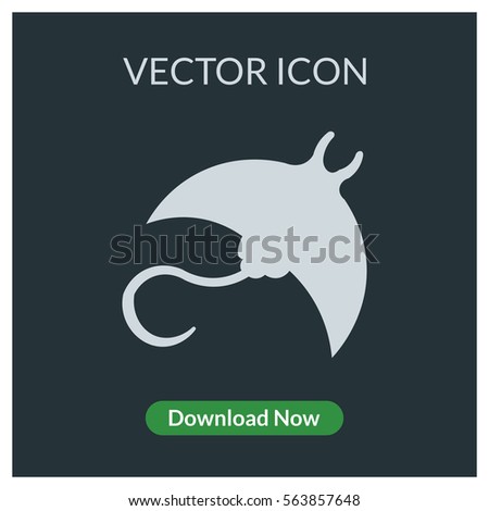 Batoids vector icon