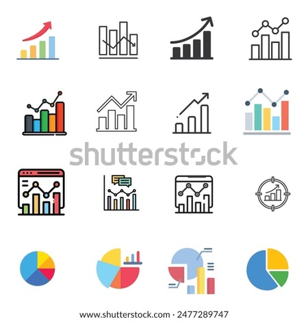 Graphs and Charts icon Design