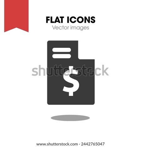 file invoice dollar icon vector, vector images