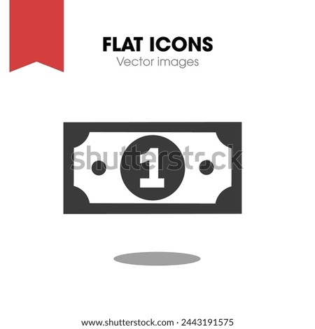 Money bill alt icon vector, style flat