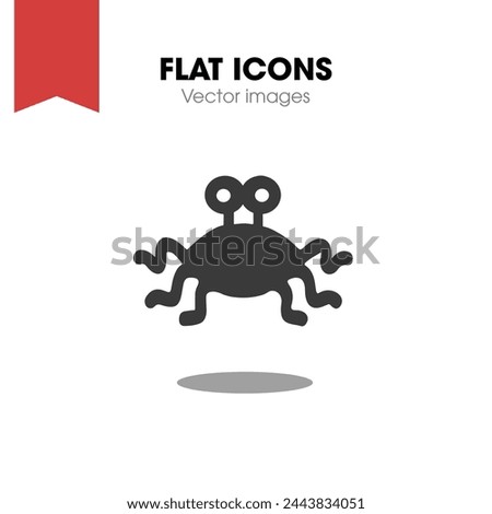 Grey line Pastafarianism icon isolated on white background. Vector Illustration
