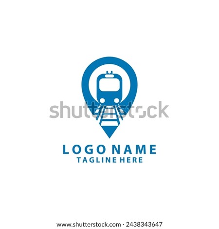 train location logo design vector