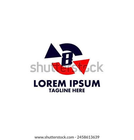 Insights Guide Initial B logo design vector