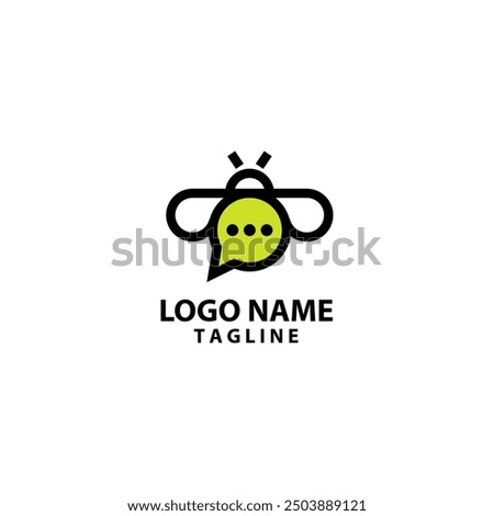 talk firefly logo design vector