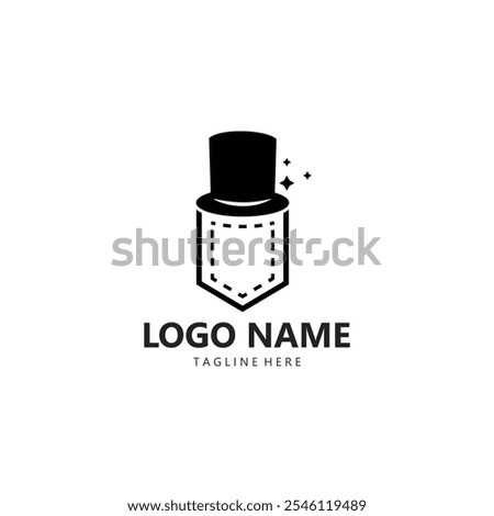 magic pocket logo design vector