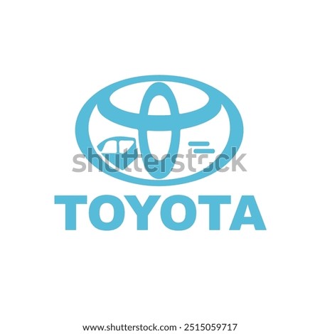 A toyota logo with the word toyota on it