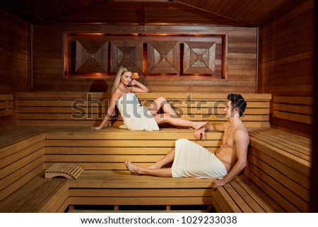 Similar – Image, Stock Photo Married couple Bath towel