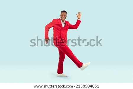 Similar – Image, Stock Photo African man with red T-shirt