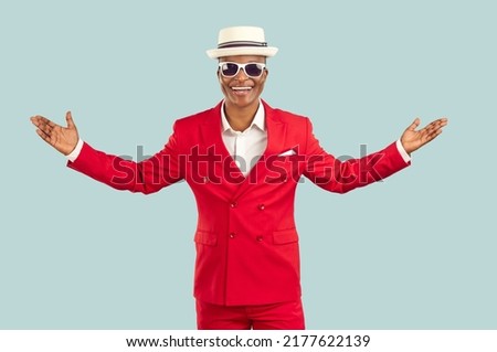 Similar – Image, Stock Photo African man with red T-shirt