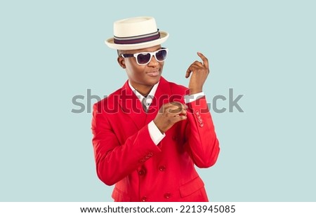 Similar – Image, Stock Photo African man with red T-shirt