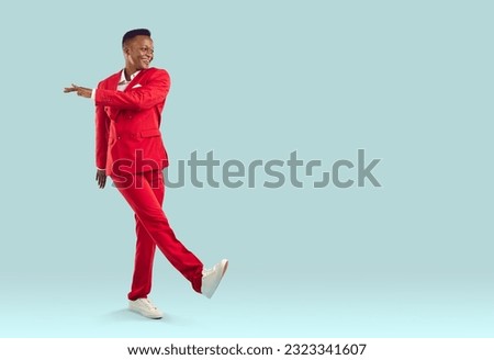 Image, Stock Photo African man with red T-shirt