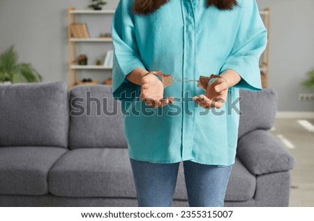 Similar – Image, Stock Photo woman | trapped in plastic