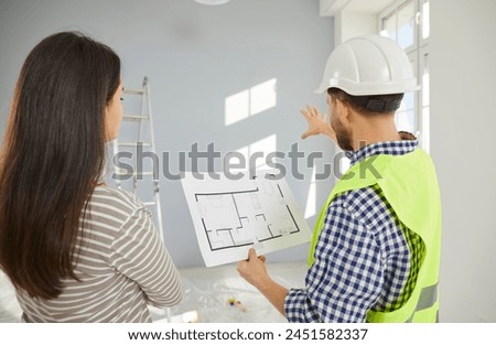 Similar – Image, Stock Photo New building behind construction fence