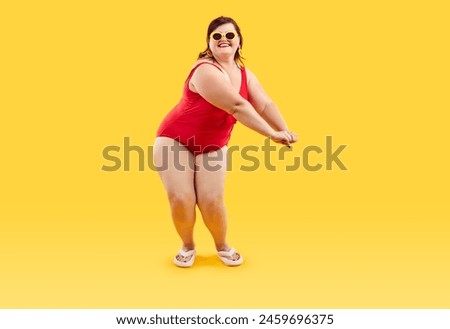 Similar – Image, Stock Photo Young woman in swimwear talking on cellphone at poolside