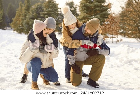 Similar – Image, Stock Photo Smile despite cold